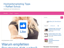 Tablet Screenshot of hochzeitsmarketing.com